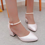 Silenos Deri Topuklu Ayakkabı