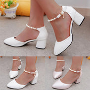 Silenos Deri Topuklu Ayakkabı