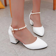 Silenos Deri Topuklu Ayakkabı